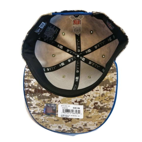 9FIFTY New Era Buffalo Bills Snapback Hat Cap Salute To Service Camo - Picture 6 of 6